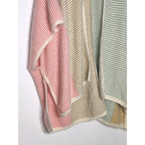 House Of Harlow 1960 Rainbow Eyelash Kimono Cardigan Sweater Women's OS *TAG* - Picture 6 of 14